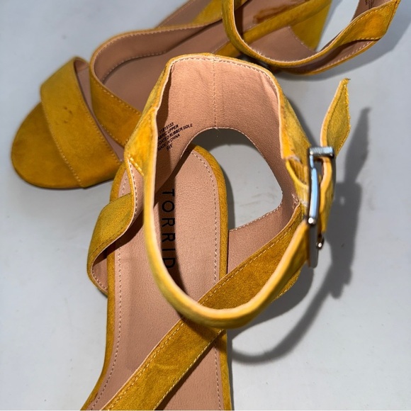 Torrid Mustard Suede Women's Sandals - Picture 3 of 4